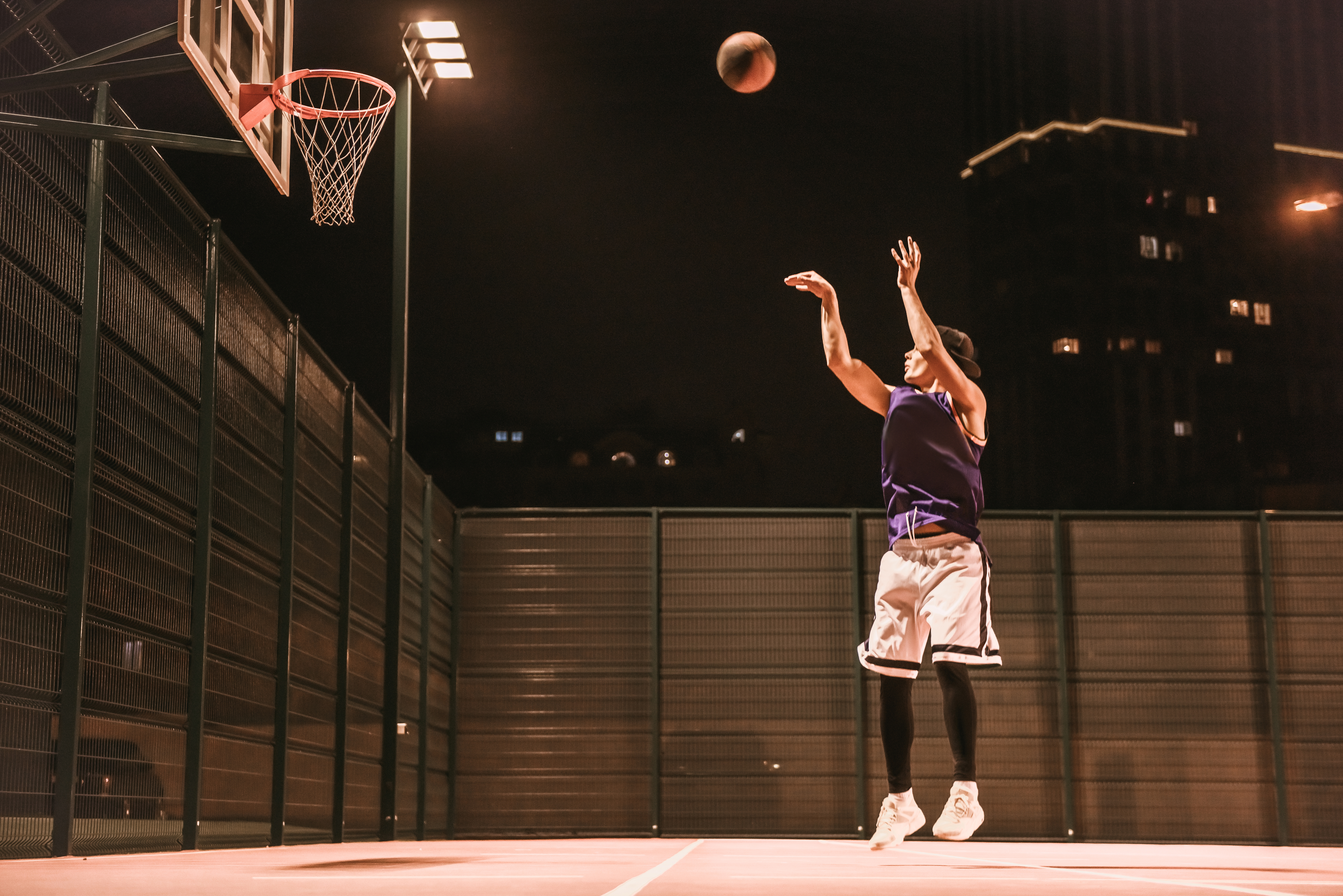 Basketball players in action - finding local games